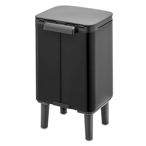 פח ברבנטיה לשירותים 4 ליטר - Brabantia BO שחור מתוך קולקציית פחי אשפה לשירותים (מבט נוסף) - מתאים לשדרוג מראה האמבטיה בקלות ובמהירות
