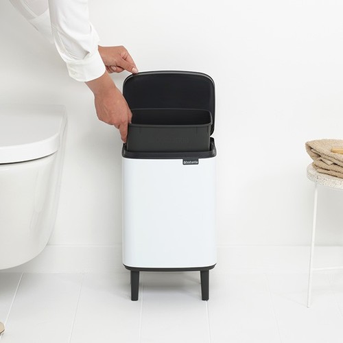 פח ברבנטיה לשירותים 7 ליטר - Brabantia BO לבן K21-24