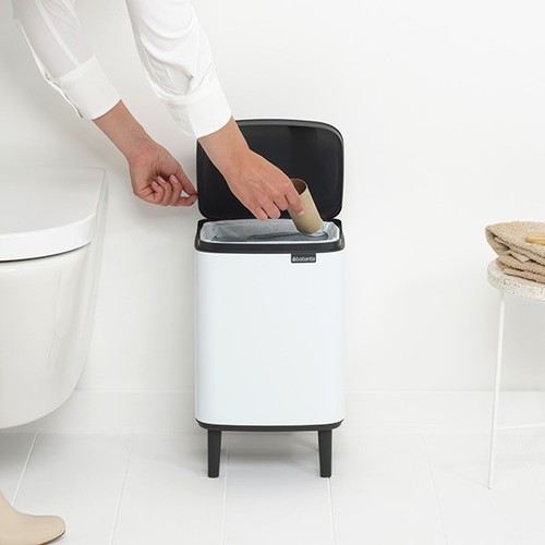 פח ברבנטיה לשירותים 7 ליטר - Brabantia BO לבן K21-24