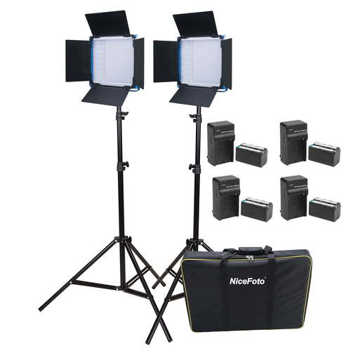 קיט תאורת סטודיו מקצועי Nicefoto SL-600A