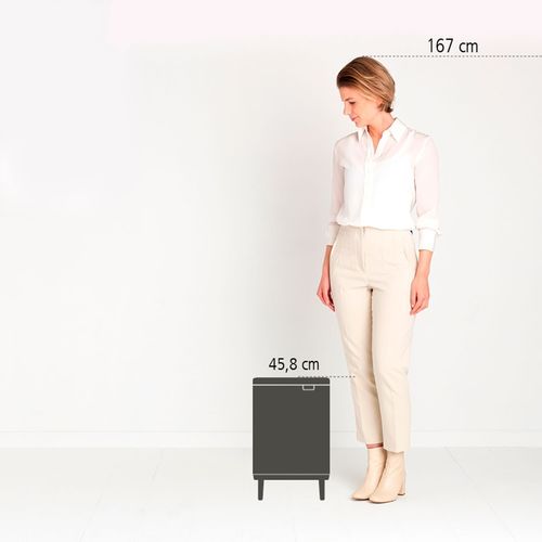 פח ברבנטיה לשירותים 12 ליטר - Brabantia BO מוברש K21-24