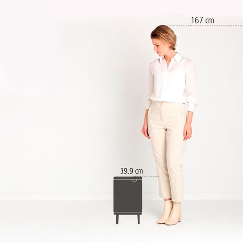 פח ברבנטיה לשירותים 7 ליטר - Brabantia BO לבן K21-24
