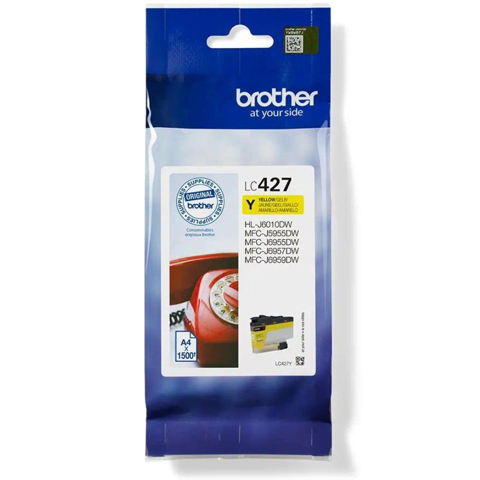 מיכל דיו מקורי LC427Y Brother- צהוב