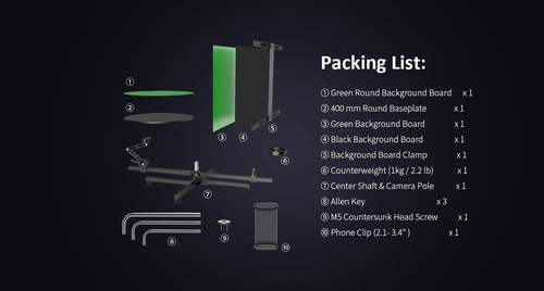 עמדה לצילום 360 ulanzi 3355 bh-12