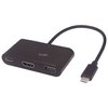 תחנת עגינה USB-C ל-3×HDMI + USB 3.0 + PD דגם DM117 Protec