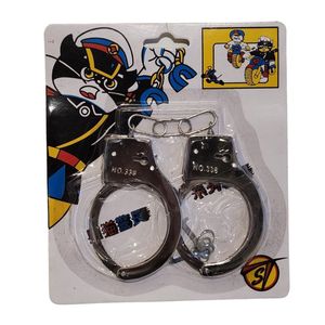 זוג אזיקים מפלסטיק קשיח לתחפושת שוטר