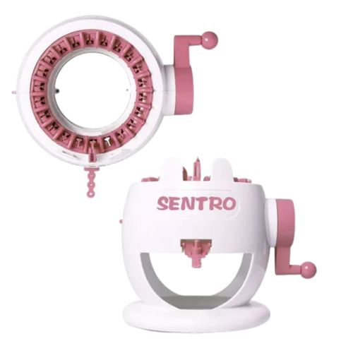 מכונת סריגה ידנית 22 מחטים לילדים SENTRO כולל 2 חוטי צמר