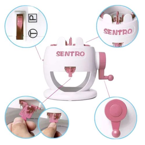 מכונת סריגה ידנית 22 מחטים לילדים SENTRO כולל 2 חוטי צמר