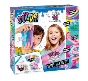 ערכת יצירה להכנת 10 סליים צבעוניים