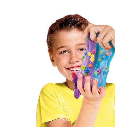ערכת יצירה להכנת סליים עם צעצועים צבעוניים