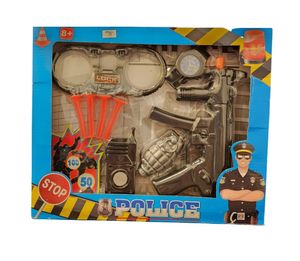 ערכת שוטר לילדים עם אקדח חצים, אזיקים ואביזרים