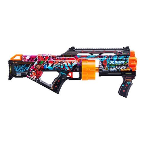 רובה תוף לילדים GRAFFITI עם 16 חצים מספוג