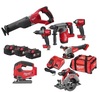 סט דבלין 7 כלים 3 סוללת 5A דגם Milwaukee Dublin Packout Fuel 18V
