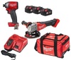 סט דבלין 2 כלים 3 סוללת 5A דגם Milwaukee Dublin Packout Fuel 18V