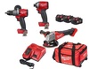 סט דבלין 3 כלים 3 סוללת 5A דגם Milwaukee Dublin Packout Fuel 18V