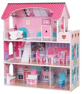 בית בובות 3 קומות לילדים בגובה 70 ס"מ - נועה