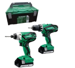 סט אימפקט ומקדחה 36V + שתי סוללות 18V 5Ah + מטען + מזוודה + פרוז