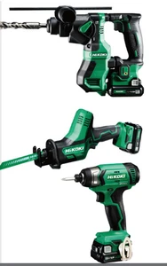 סט 12V נטען שלוש כלים + שתי סוללות 5AH + מטען + פרוז