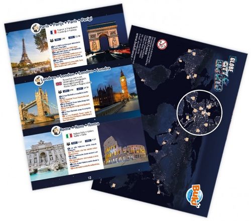 גלובוס יום ולילה מסתובב וזוהר 2 ב 1