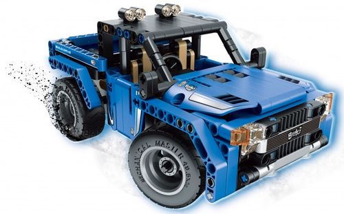 ערכה לבניית 2 רכבי שטח 4X4 עם שלט רחוק 353 חלקים