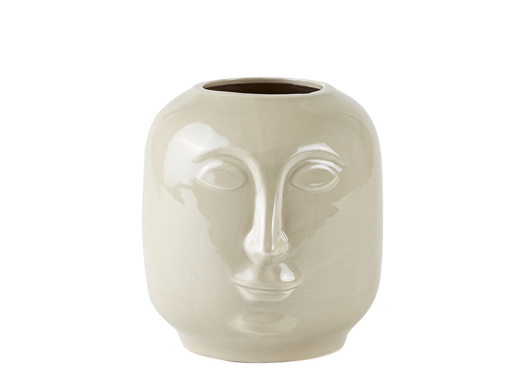 אגרטל קרמיקה Head - קרם Villa Collection