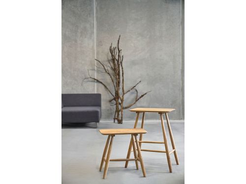 כיסא בר Oak - עץ אלון טבעי Villa Collection