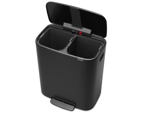 פח פדל הפרדה 30 + 30 ליטר, שחור ברבנטיה | Brabantia Bo