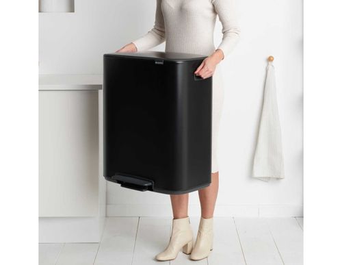 פח פדל הפרדה 30 + 30 ליטר, שחור ברבנטיה | Brabantia Bo