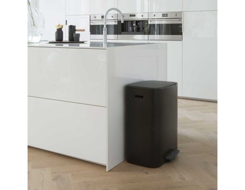 פח פדל הפרדה 30 + 30 ליטר, שחור ברבנטיה | Brabantia Bo