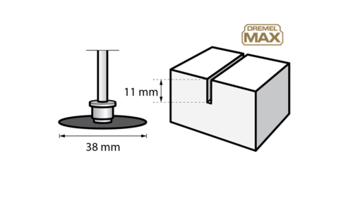 דיסק חיתוך יהלום SC545DM SPEED CLICK תוצרת DREMEL