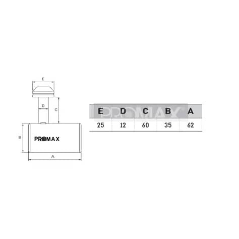 מנעול מיני שריון גבוה PROMAX