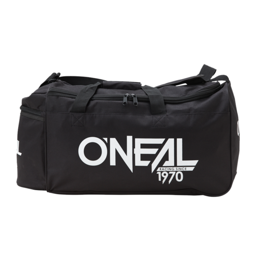 תיק ציוד רכיבה O'NEAL TX2000 Gear Bag V.17 בצבע שחור עם ציפוי PVC עמיד, נפח אחסון גדול ובנייה חזקה במיוחד לרוכבי MTB ו-MTX