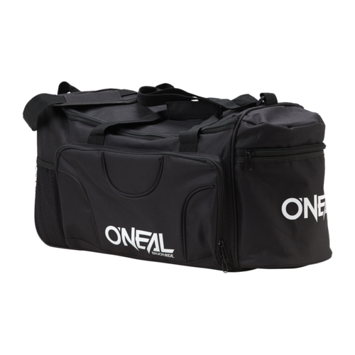תיק ציוד רכיבה O'NEAL TX2000 Gear Bag V.17 בצבע שחור עם ציפוי PVC עמיד, נפח אחסון גדול ובנייה חזקה במיוחד לרוכבי MTB ו-MTX