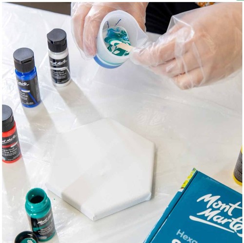 ערכת ציוד ליצירה בטכיקת פורינג (23 חלקים)  SuperCell pouring Paint Kit