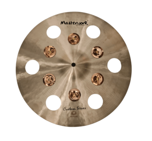 מצילת קראש 16" עם חורים + מצלצלים מסדרת SERIES CUSTOM דגם CCR-BH16 מבית MASTERWORK