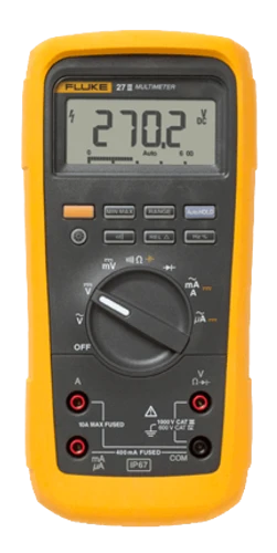 Fluke 27-II – רב מודד תעשייתי עם דירוג IP67