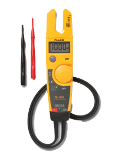 Fluke T5-1000V – טסטר מתח, רציפות וזרם Fluke T5-1000 מאפשר לך לבדוק מתח, רציפות וזרם במכשיר קומפקטי אחד. כל מה שנדרש ממך הוא לבחור volts ,ohms או זרם והטסטר יבצע את השאר.