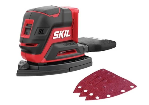 מלטשת מולטי יד אחת 20V Brushless + שק איסוף - גוף בלבד SKIL