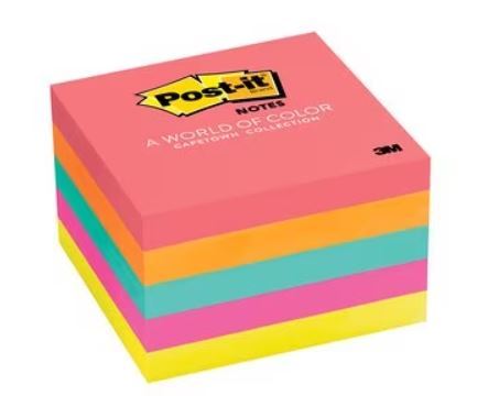 פתקיות ממו צבעוניות POST-IT 654PK (500 דף)