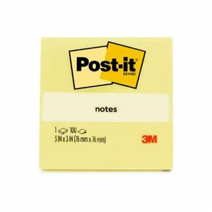 פתקיות ממו צהובות POST-IT 76X76 (100 דף)