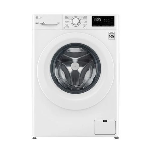 מכונת כביסה פתח קדמי אל ג'י F1607WD לבן