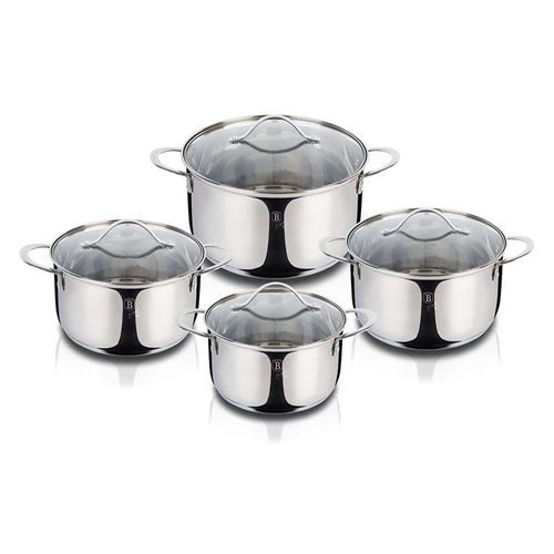 סט 4 כלי בישול איכותיים BERLINGERHAUS Silver  BH-6663 