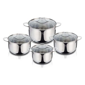 סט 4 כלי בישול איכותיים BERLINGERHAUS Silver BH-6663