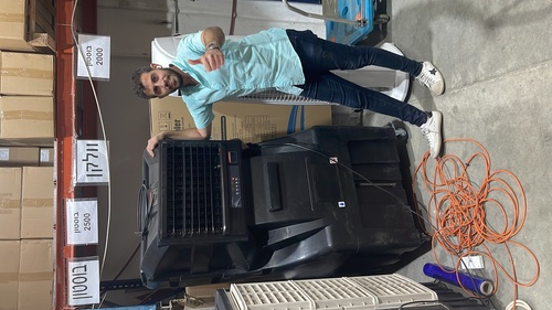 מצנן אוויר טורבו CYCLONE GIANT 35,000 - גרסת הקצה של מצנן צייקלון המוצלח ביותר, מתקדם, חזק ביותר ושקט