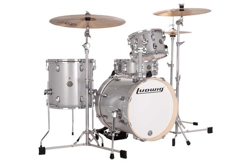 מערכת תופים LUDWIG BREAKBEATS LC2797 SILVER Sparkle