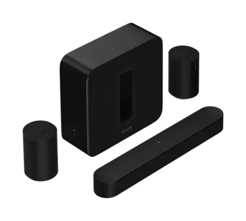 מערכת סונוס מושלמת במחיר מבצע -  Sonos Sub + Beam Gen2 + 2 Era 100