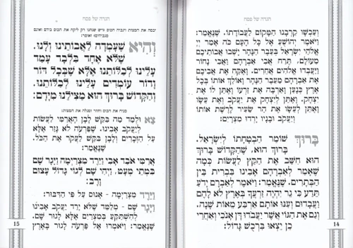 הגדה של פסח כריכה רכה דמוי עור