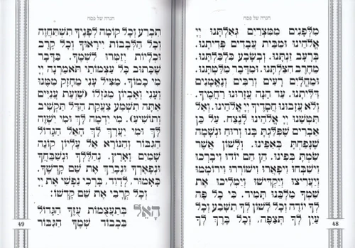 הגדה של פסח כריכה רכה דמוי עור