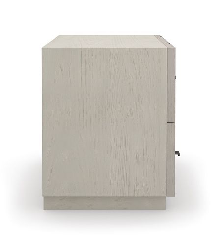 שידת צד 2 מגירות פסים CLANCY nightstand
