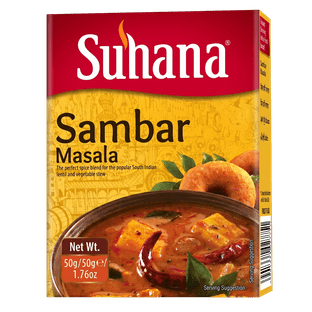 SUHANA SAMBAR MASALA - תערובת תבלינים סמבר מסלה 50 גרם (כשר) 